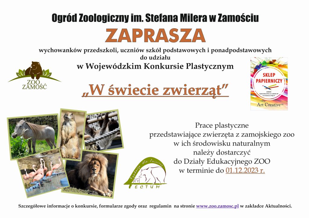 konkurs plastyczny zoo 2023